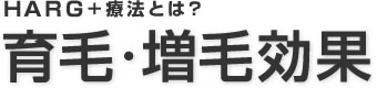 ハーグプラス療法 育毛・増毛効果